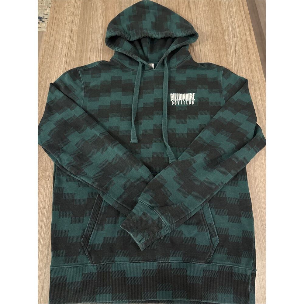 Billionaire‎ Boys Club Mens Large Digi Hoodie Pullover Green Botanical Garden